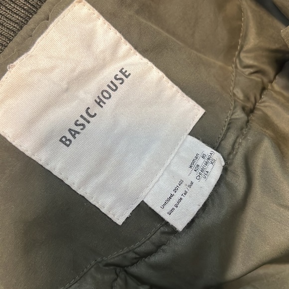 Warm army green knee length jacket - Picture 7 of 10